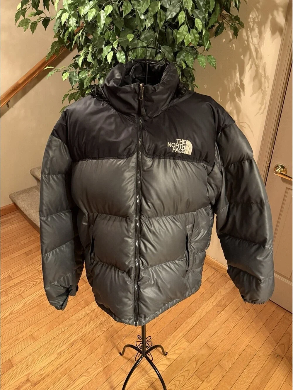 The North Face 700 Vintage Nuptse 2006 Puffer Jacket Down Black Size XL Retro